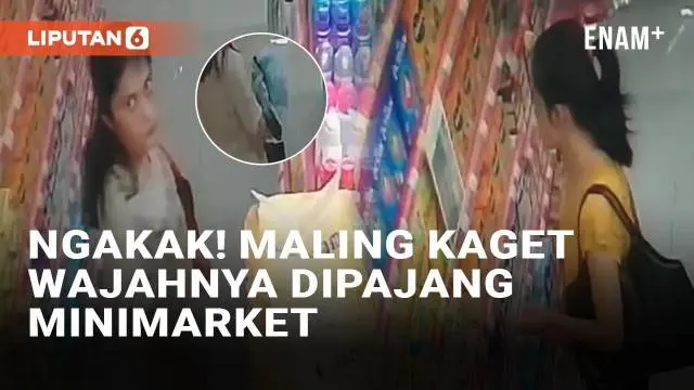 VIDEO: Ngakak! Maling Susu Kaget Wajahnya Dipajang di Rak Minimarket Saat Kembali Mencuri