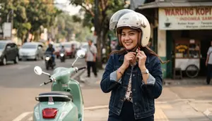 Helm Retro Wanita Jadi Tren, Ini 8 Pilihan yang Bikin Berkendara Makin Nyaman