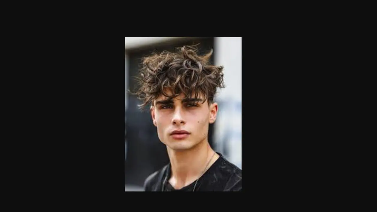Model rambut messy fringe