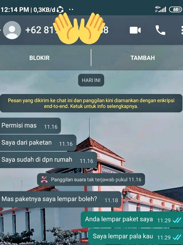 7 Chat Kocak Kurir dengan Pelanggan, Ada yang Cari Jodoh