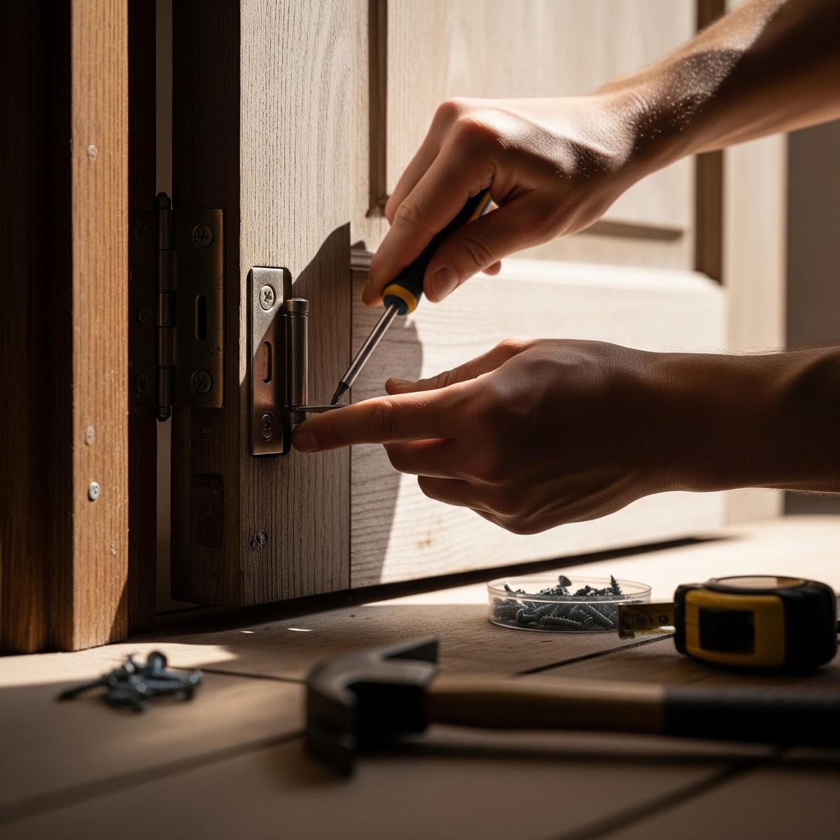 Cara Memperbaiki Pengait Pintu yang Rusak agar Bisa Dipakai Lagi Tanpa Ganti Baru (AI Generated)