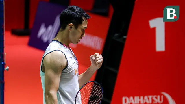 Foto: Melangkah ke Semifinal Indonesia Masters 2025, Jonatan Christie Sempat Dipersulit Kenta Nishimoto