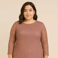 Model Dress Brokat Untuk Orang Plus Size dan Tidak Terlalu Tinggi/AI