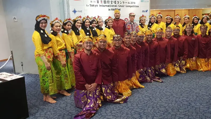 Paduan Suara Universitas Mercu Buana raih juara 1 dalam kategori folklore di Tokyo International Choir Competition 2018, Jepang (Humas Universitas Mercu Buana Jakarta)