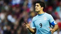 2. Luis Suarez (Uruguay), mantan striker Liverpool ini tampil pada Olimpiade London 2012. Namun bomber Barcelona itu gagal mencetak gol dan Uruguay tersingkir pada babak penyisihan. (AFP/Adrian Dennis)