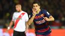 Luis Suarez memenangkan satu-satunya gelar Piala Dunia Klub FIFA bersama Barcelona pada tahun 2015. Suarez mencetak hampir 200 gol untuk klub, dengan lima di antaranya terjadi di Piala Dunia Antarklub FIFA. (AFP/Toshifumi Kitamura)