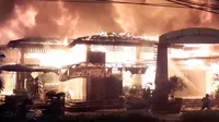 Pasar Taman Puring Kebakaran, Pedagang Sibuk Selamatkan Barang