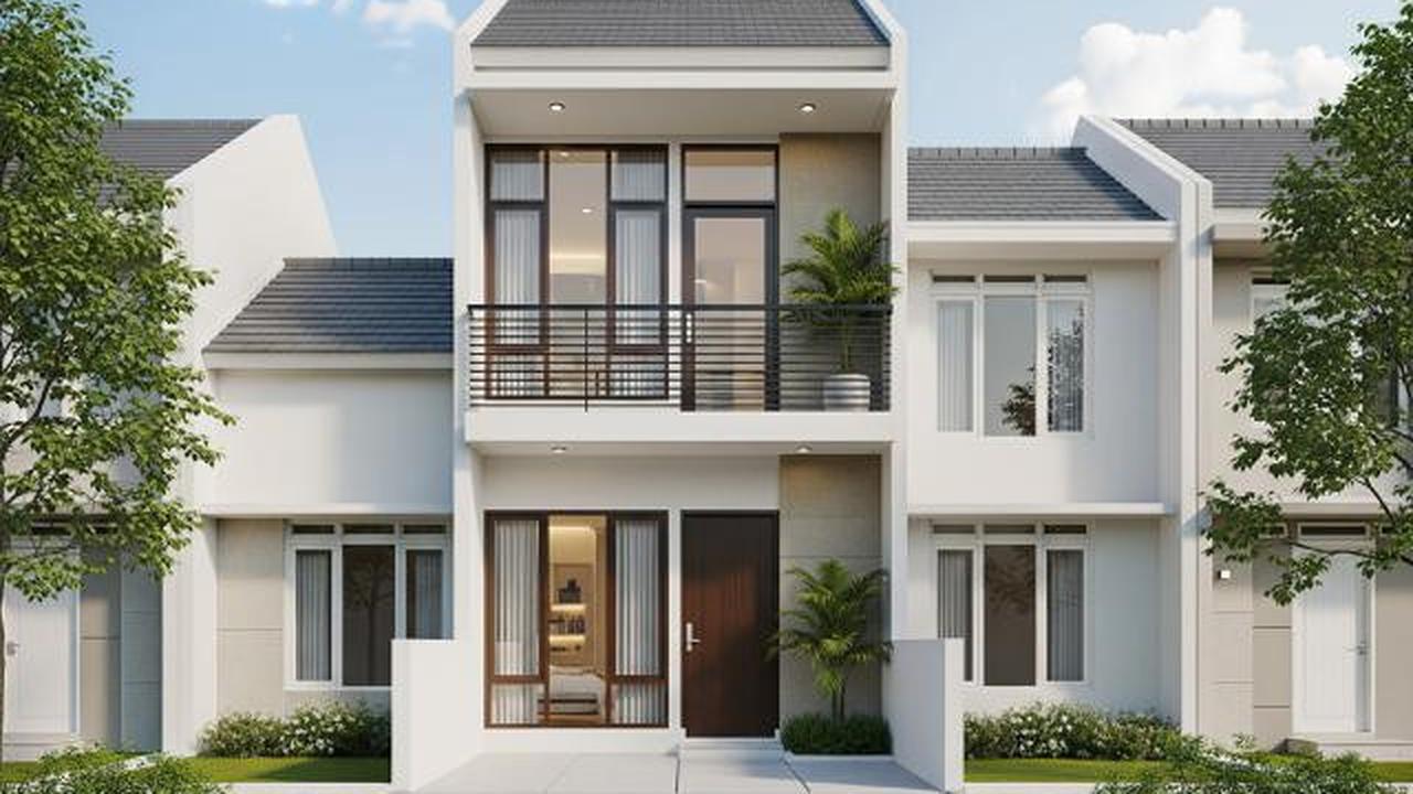 7 Desain Tampak Depan Rumah Mungil dengan Balkon Mini, Panduan untuk Hunian Estetik dan Fungsional