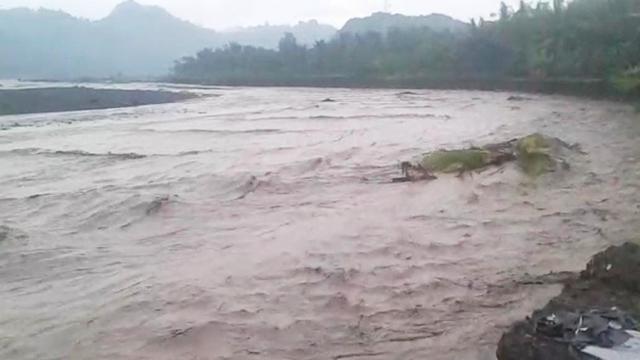 Ilustrasi banjir lahar dingin Lumajang (Istimewa)