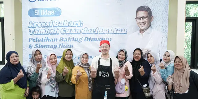 Berdayakan Emak-Emak di Pulau Pramuka, Sandiaga Gelar Pelatihan