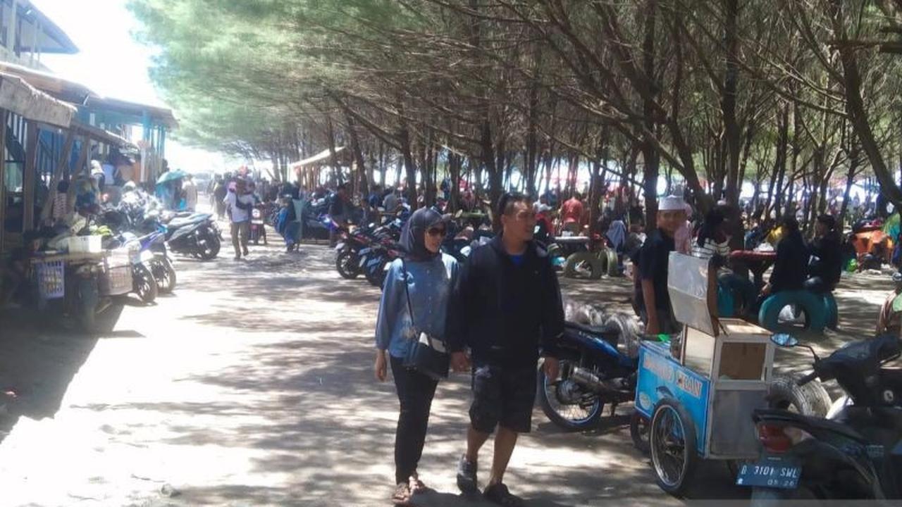 Petugas Gabungan Perketat Pengamanan Wisata Pantai Selatan Cianjur Selama Libur Lebaran