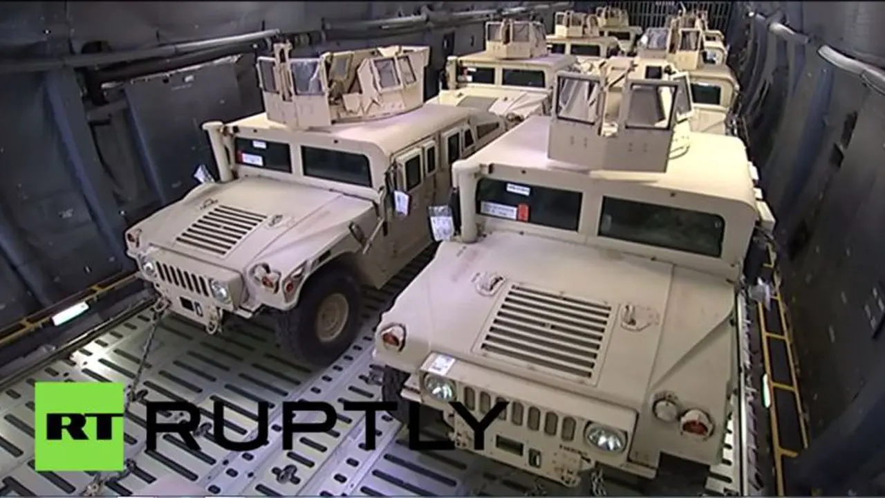 Militer Ukraina Pakai Humvee Bekas AS
