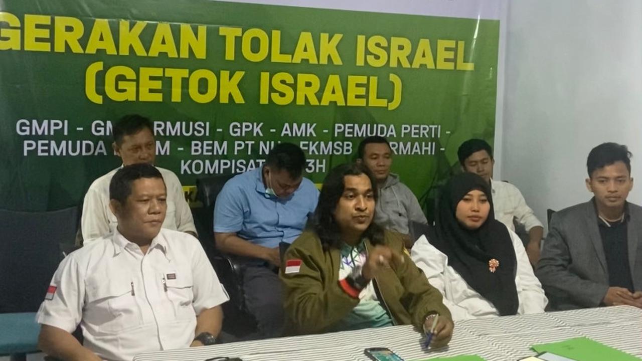 Sejumlah Organisasi Massa yang tergabung dalam kelompok Gerakan Tolak Israel menyatukan suara untuk tidak membiarkan perhelatan Piala Dunia U-20 diikuti oleh Timnas Israel (Istimewa)