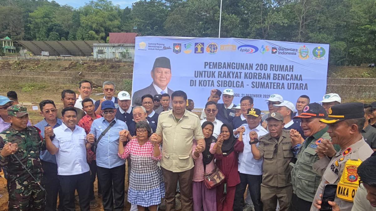 Menteri PKP Bangun Hunian Tetap di Sumut, Gandeng Yayasan Buddha Tzu Chi