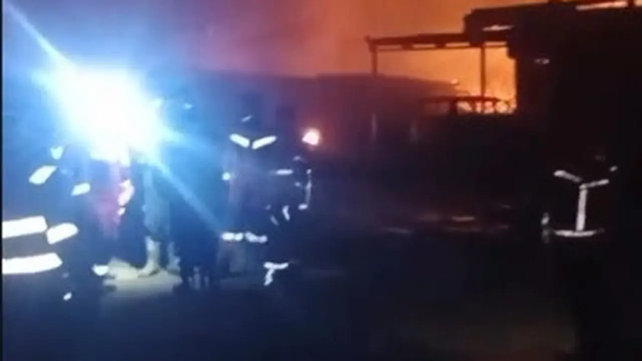 SPBE di Bekasi terbakar. (Foto: Damkar Kota Bekasi)