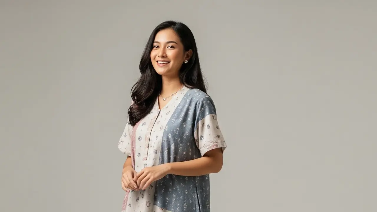 Model Daster Centini dengan Motif Simpel