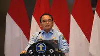 Sekretaris Jenderal Kementerian Hukum dan Hak Asasi Manusia, Komjen Pol. Andap Budhi Revianto saat pembukaan Temu Bisnis Tahap VI, Jakarta, Kamis (03/08/2023). (Foto: Istimewa)