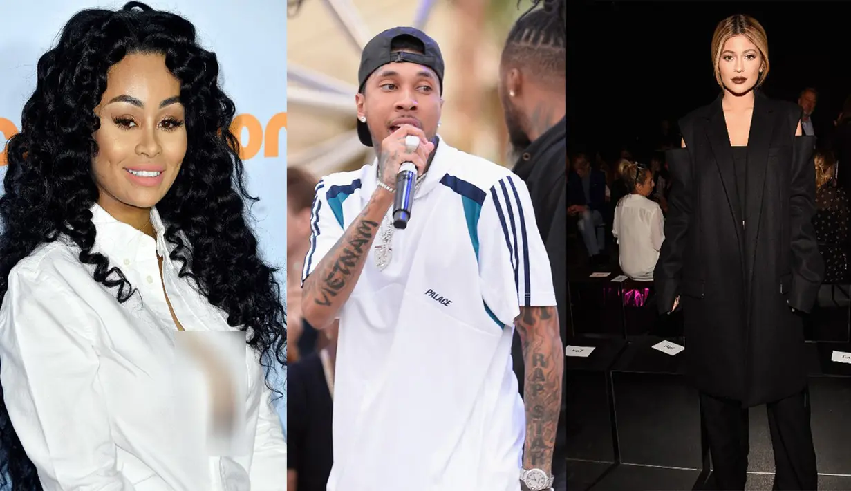 Saat ini Kylie Jenner telah memiliki kekasih hati yang baru bernama Travis Scott. Namun anehnya, Kylie disebut tampak cemburu ketika melihat mantan pacarnya, Tyga dekat dengan Blac Chyna, yang berstatus sebagai mantan istrinya. (AFP/Bintang.com)