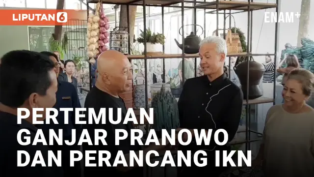 VIDEO: Ganjar Pranowo Datangi Perancang IKN Nyoman Nuarta