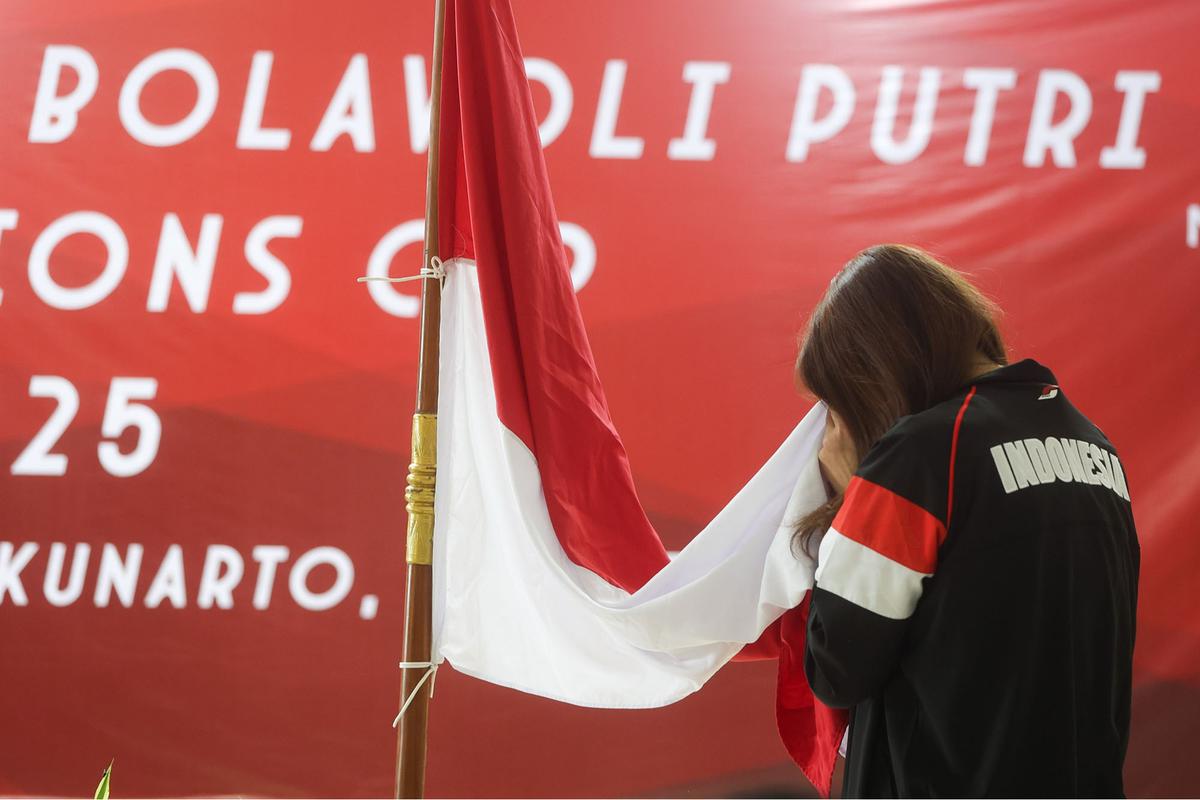 FOTO: Timnas Voli Putri Indonesia Ditargetkan Masuk Empat besar di AVC Nations Cup