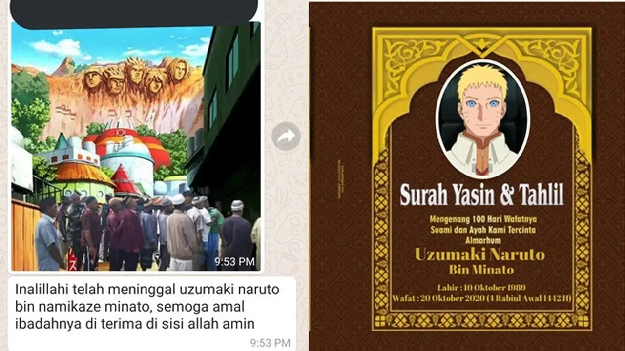 Heboh Naruto Mati, Ini 7 Meme Orang Melayat di Desa Konoha