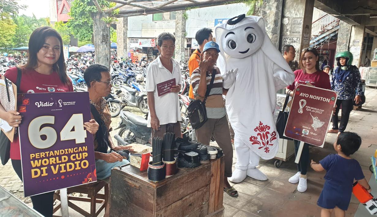 Kemarin, Maskot Piala Dunia 2022 itu telah mengunjungi Pasar Baru, Masjid Sabilal, Pasar Sudi Mampir, dan Citraland/Siring Walikota. (Dok.SCM)