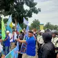 KNPI, KSPSI AGN, dan FSP KEP SPSI AGN unjuk rasa di KEK Sei Mangkei, Kabupaten Simalungun, Sumut