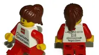 Kartu nama karyawan Lego berbentuk replika diri yang unik dan imut
