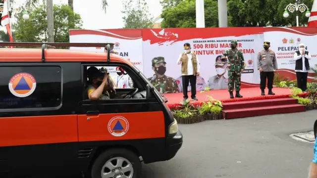 Gerakan Mobil Masker BNPB untuk Masyarakat