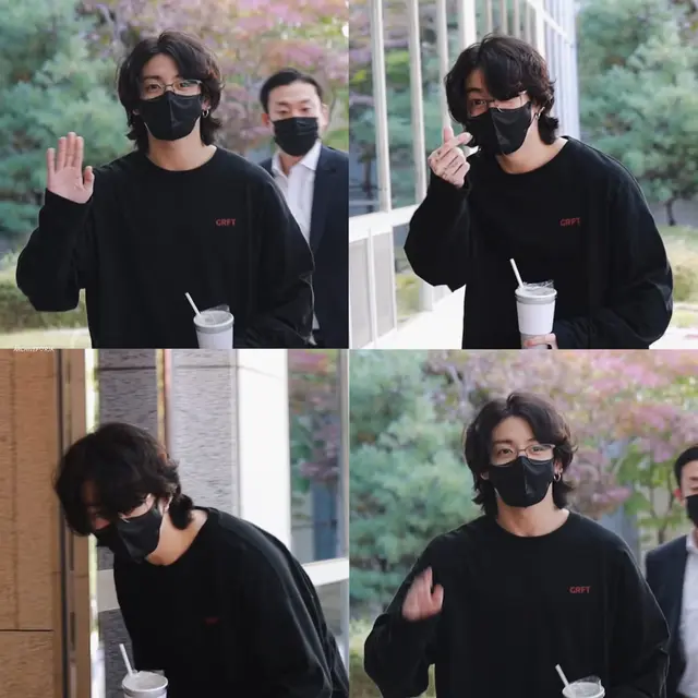 Jungkook di Gimpo sebelum ia pergi ke Qatar untuk jadwal pribadinya (24/10/2022).