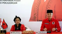Ketua Umum Megawati Soekarnoputri mengumumkan Ganjar Pranowo sebagai calon presiden atau capres dari PDIP. (Liputan6.com/Delvira Hutabarat)