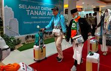 357 Jemaah Kloter Terakhir Disambut Karpet Merah di Bandara Adi Soemarmo Solo