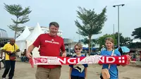 Suporter Inggris, Lee dan kedua anaknya. (Dok. Media PSSI)