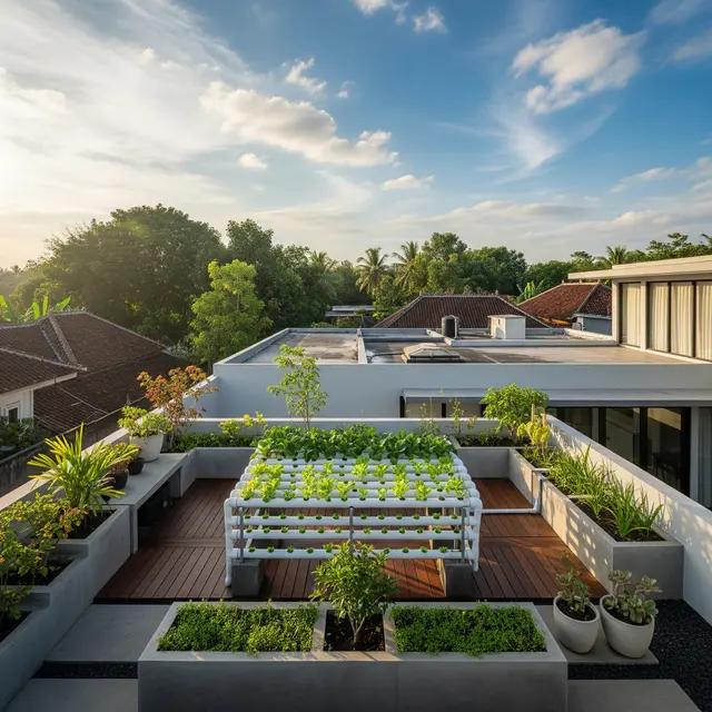 9 Ide Kebun Minimalis di Rooftop, Sulap Atap Jadi Oasis Hijau
