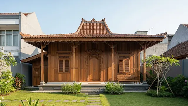 Rumah Joglo dengan Halaman Luas