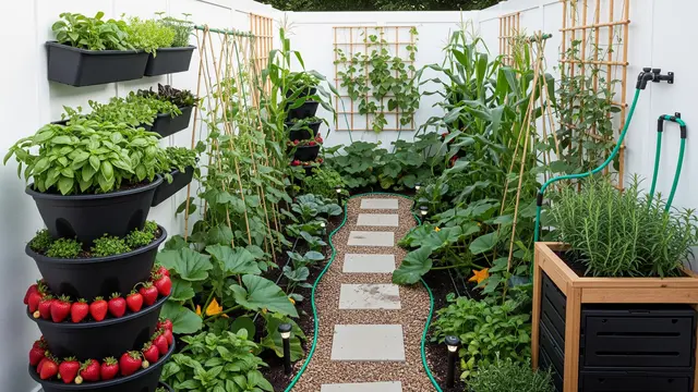 Desain Edible Garden di Lahan Sempit dengan Teknik Tumpang Sari Modern/Gemini AI