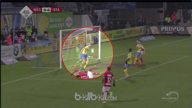 Penyelamatan Tak Biasa Dilakukan Kiper Tim Kasta Kedua Belgia