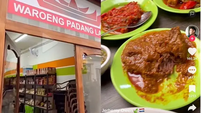 Warung makan nasi Padang di Belanda