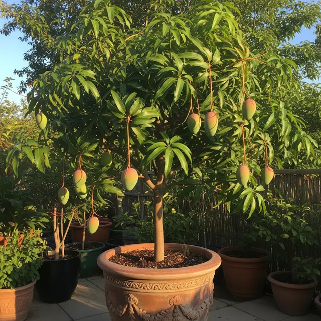 Pohon Mangga Kiojay di Pot (Gemini AI)