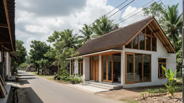 Desain Atap Pelana dengan Bukaan Lebar