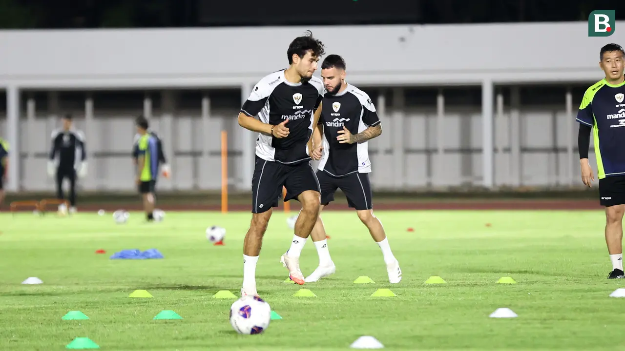 Timnas Indonesia latihan jelang hadapi Australia di Kualifikasi Piala Dunia 2026
