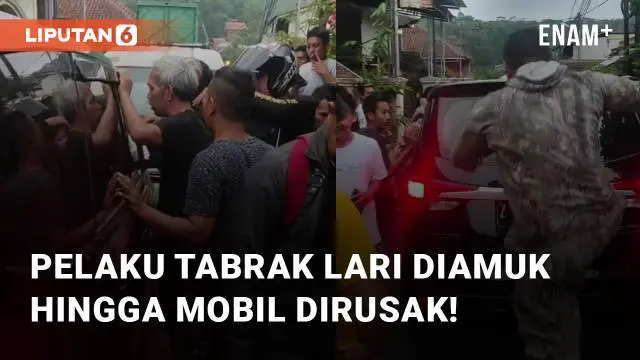 Pelaku tabrak lari di Tasikmalaya dikepung warga hingga mobil dirusak. Peristiwa ini terjadi pada Minggu (28/5/2023)