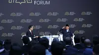 Presiden Prabowo Subianto mengungkapkan alasan dirinya menginisiasi beasiswa untuk anak-anak Palestina mengenyam pendidikan di Universitas Pertahanan, Indonesia. (Biro Pers Kepresidenan).