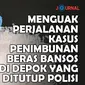 Menguak Perjalanan Kasus Penimbunan Beras Bansos di Depok yang Ditutup Polisi (Liputan6.com/Abdillah)