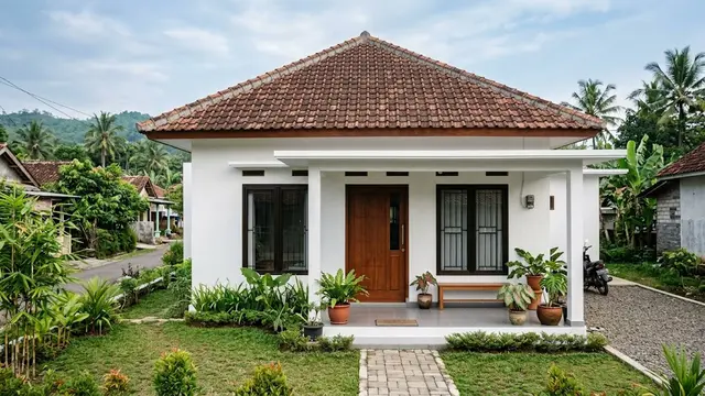 Rumah Desa Model Limas Modern