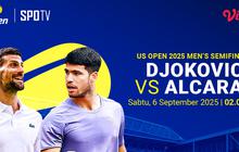 Live Streaming US Open 2025 Semifinal Djokovic vs Alcaraz, Eksklusif di Vidio