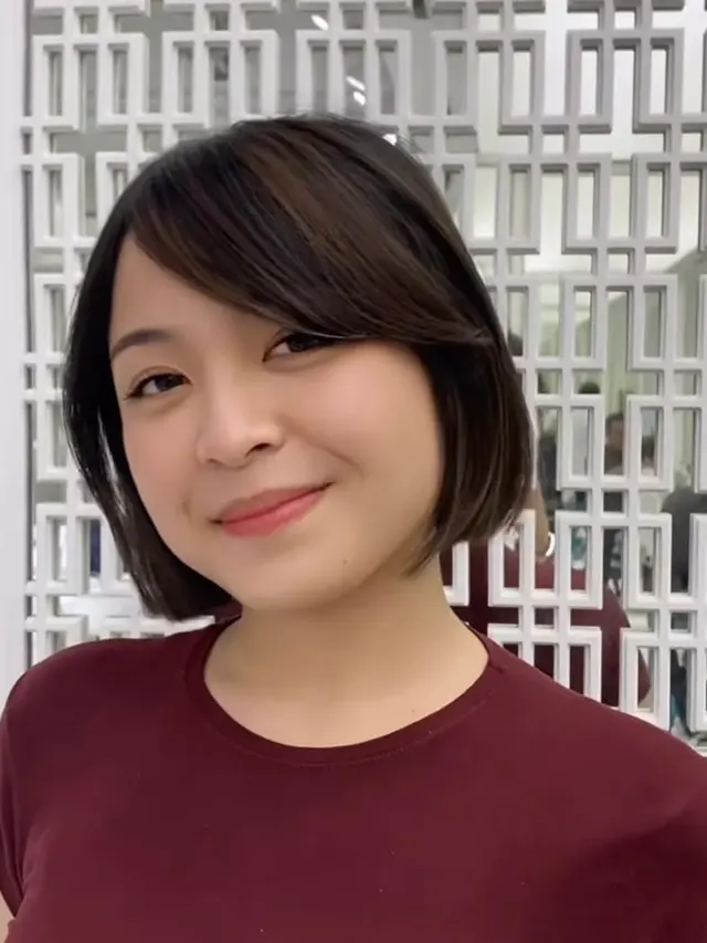 Pesona Bernadya Kian Terpancar, Potong Rambut Jadi Classic Bob dengan Curtain Bangs
