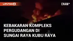 Kebakaran terjadi di kompleks pergudangan di Sungai Raya, Kubu Raya. Peristiwa terjadi pada Rabu (23/10/2024) malam, melibatkan enam gudang
