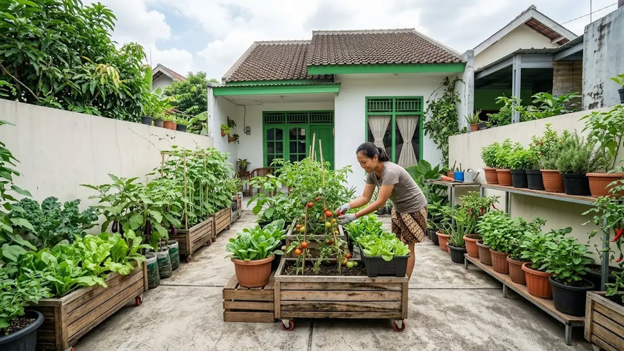 Ide Kebun Sayur untuk Rumah Kontrakan yang Tidak Boleh Dibongkar