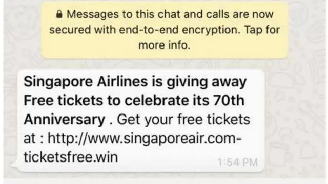 Penipuan phishing lewat WhatsApp